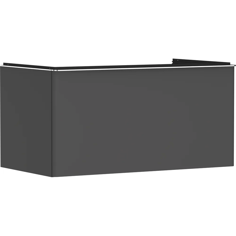 Hansgrohe Xelu Q 98 cm Elmas Mat Gri 1 Çekmeceli Orta Kesitli Konsol Altı Lavabo Dolabı - 54059000