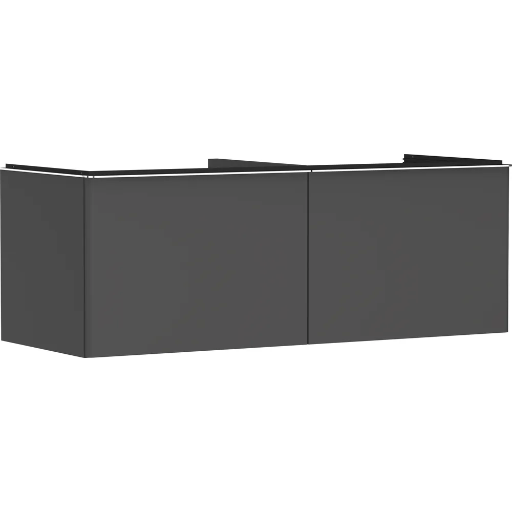 Hansgrohe Xelu Q 136 cm Elmas Mat Gri 2 Çekmeceli Konsol Altı Lavabo Dolabı - 54067000