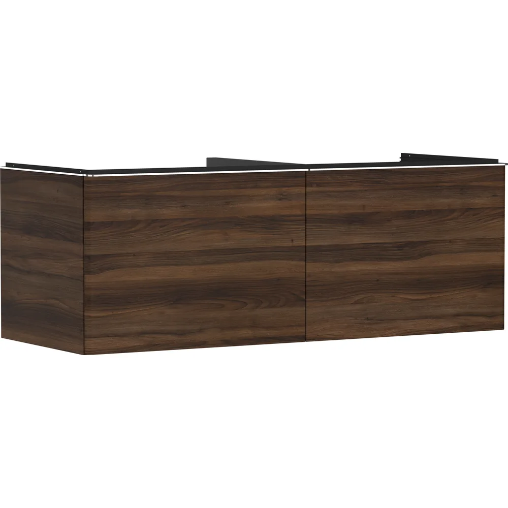 Hansgrohe Xelu Q 136 cm Koyu Ceviz 2 Çekmeceli Konsol Altı Lavabo Dolabı - 54069000