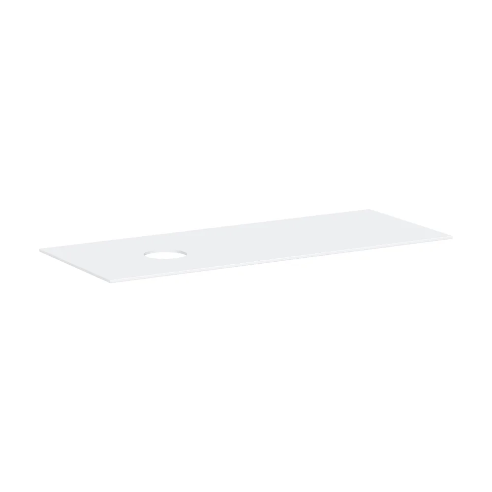 Hansgrohe Xevolos E 137 cm Mat Beyaz Sol Kesitli Tezgah Üstü Lavabo Konsolu - 54333700