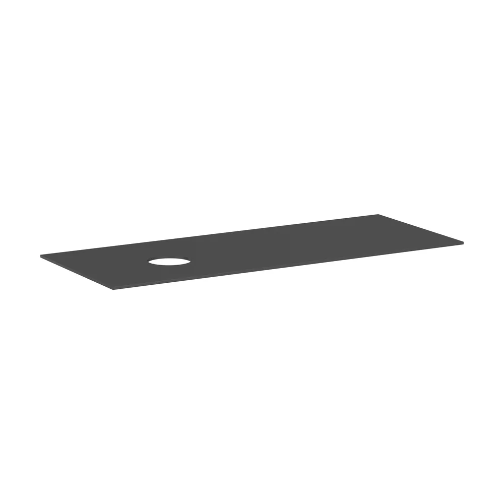 Hansgrohe Xevolos E 137 cm Arduvaz Mat Gri Sol Kesitli Tezgah Üstü Lavabo Konsolu - 54333760