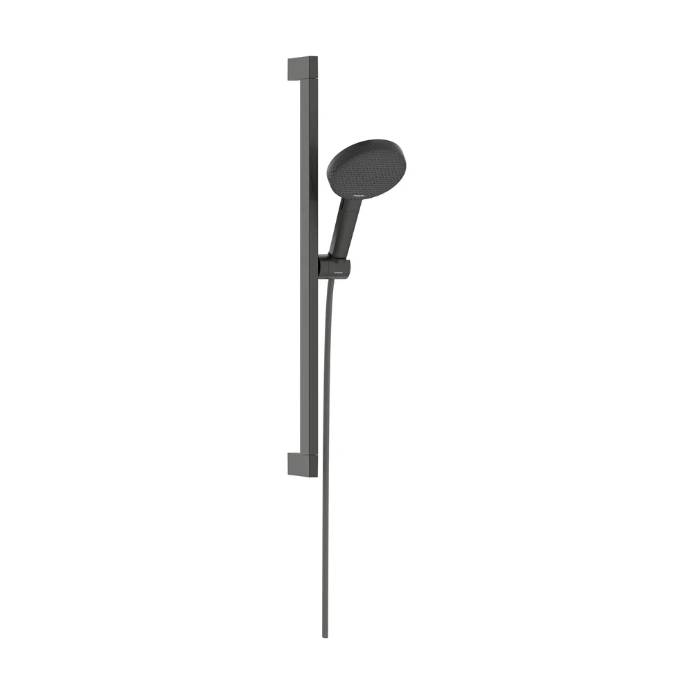 Hansgrohe Raindance Alive Select S 125 3 Fonksiyonlu EcoSmart Unica 65 cm Mat Siyah-Krom Sürgülü El Duş Seti - 24600340