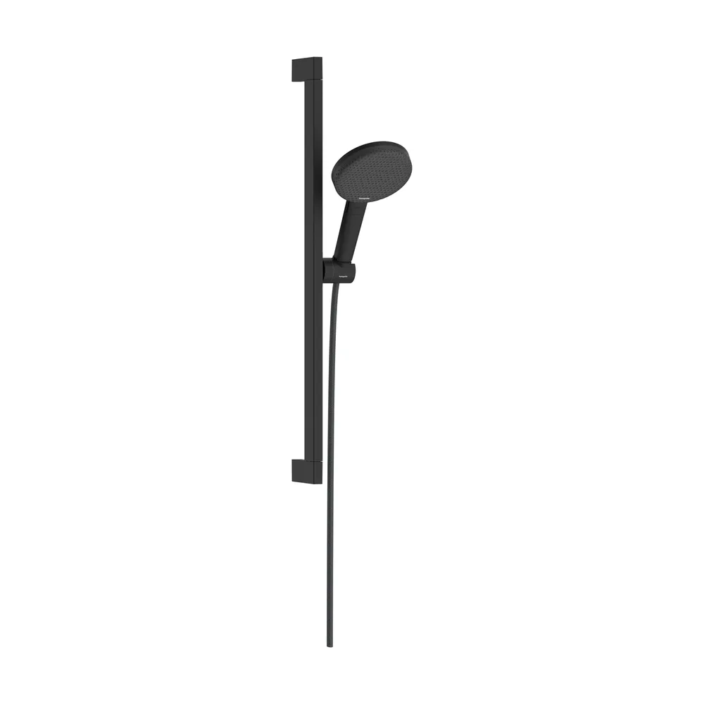 Hansgrohe Raindance Alive Select S 125 3 Fonksiyonlu EcoSmart Unica 65 cm Mat Siyah Sürgülü El Duş Seti - 24600670