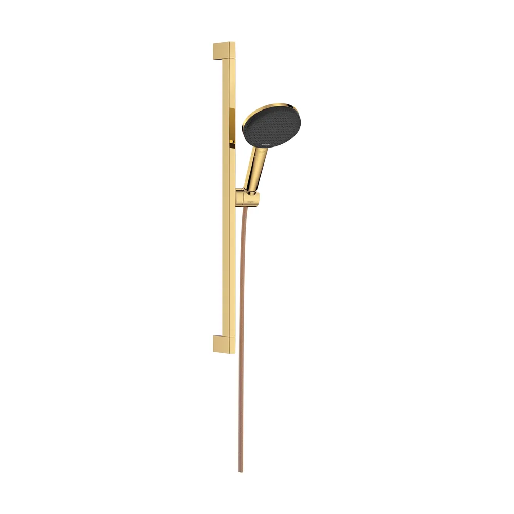 Hansgrohe Raindance Alive Select S 125 3 Fonksiyonlu EcoSmart Unica 65 cm Parlak Altın Sürgülü El Duş Seti - 24600990