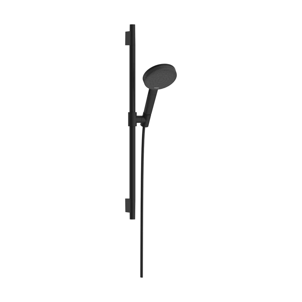 Hansgrohe Raindance Alive Select S 125 3 Fonksiyonlu EcoSmart Unica Puro S 65 cm Mat Siyah Sürgülü El Duş Seti - 24602670