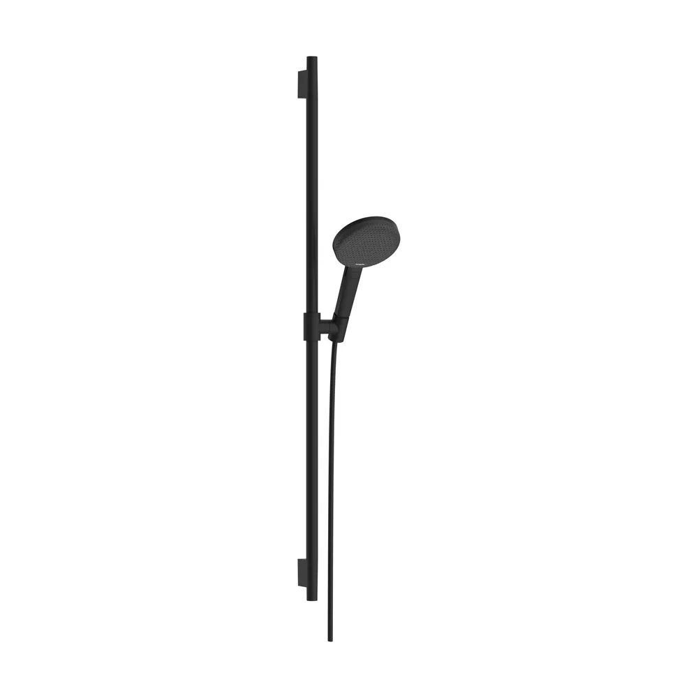 Hansgrohe Raindance Alive Select S 125 3 Fonksiyonlu EcoSmart Unica Puro S 90 cm Mat Siyah Sürgülü El Duş Seti - 24603670