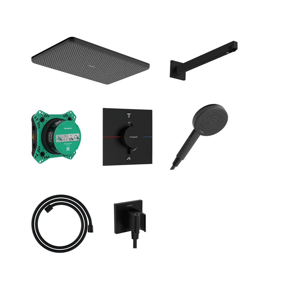 Hansgrohe Raindance Alive Q Mat Siyah Duş Kolonu - 24620670