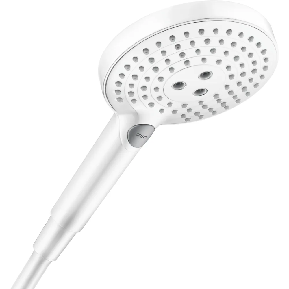 Hansgrohe Raindance Select S 125 3 Fonksiyonlu EcoSmart Mat Beyaz El Duşu - 26515700