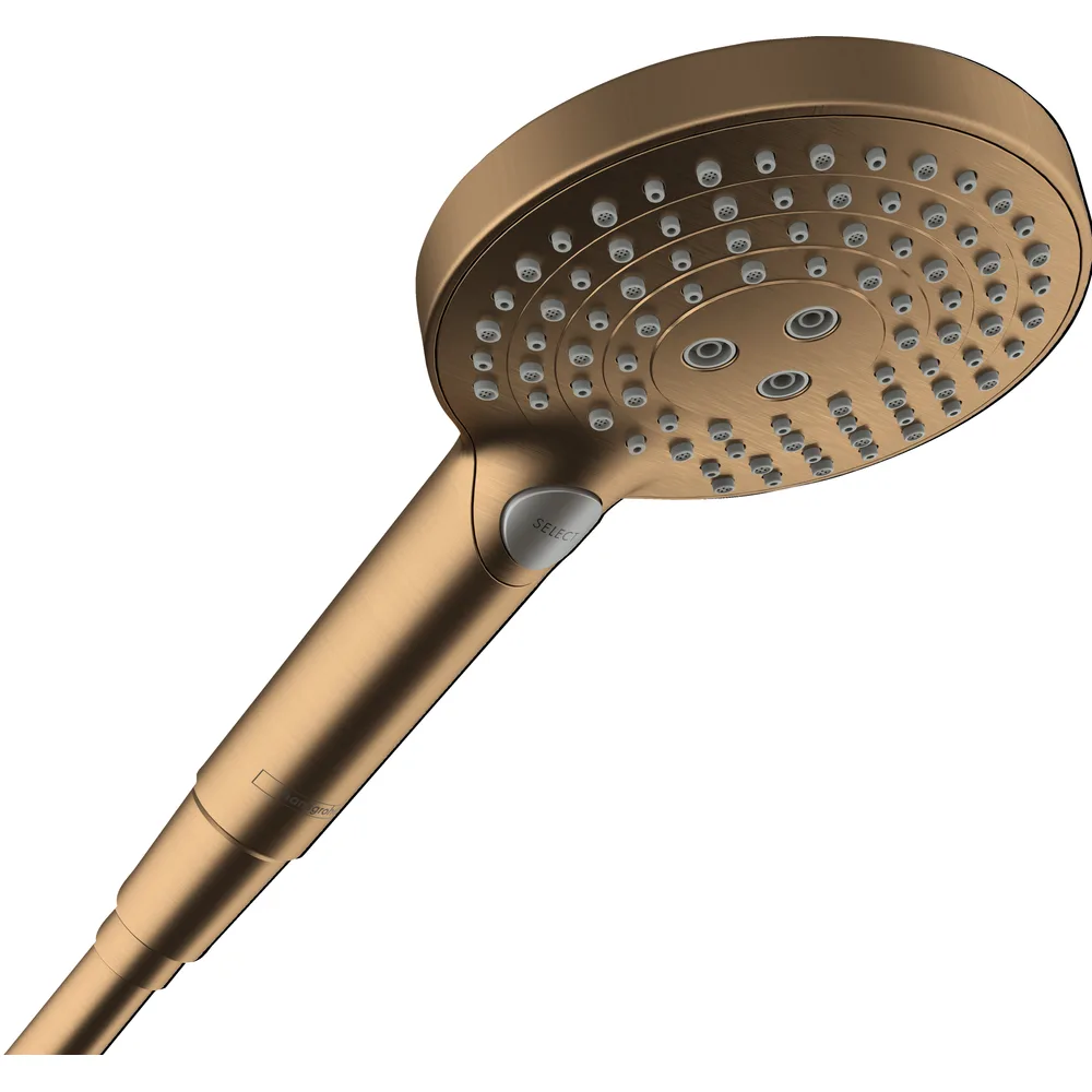 Hansgrohe Raindance Select S 125 3 Fonksiyonlu EcoSmart+ Mat Bronz El Duşu - 26516140