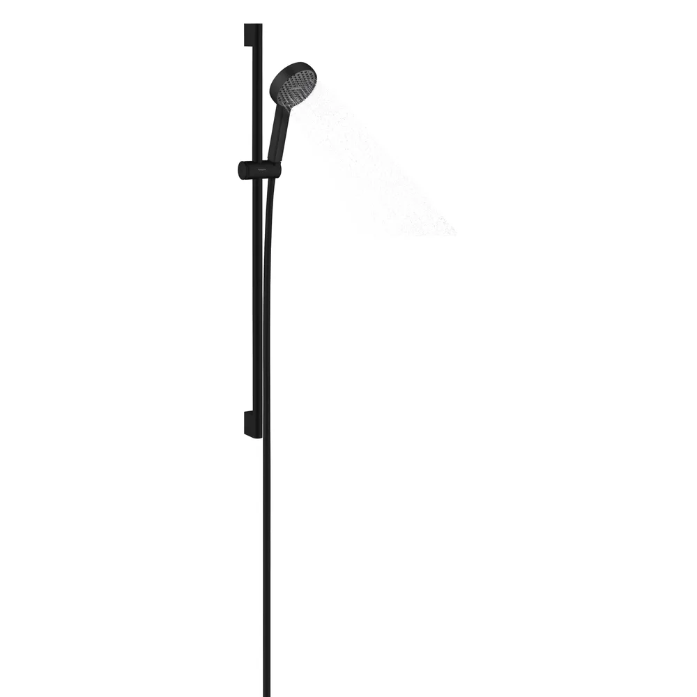 Hansgrohe Activera Select S 2 Fonksiyonlu EcoSmart Unica 90 cm Mat Siyah Sürgülü El Duş Seti - 28046670