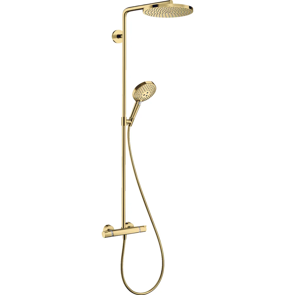 Hansgrohe Raindance S EcoSmart Parlak Altın Duş Kolonu - 28823990