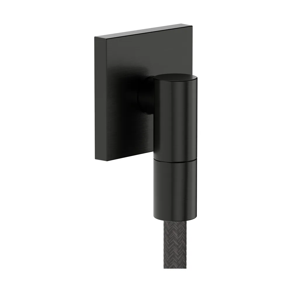 Hansgrohe FixFit Fine E Mat Siyah-Krom Duvar Çıkışı - 28883340