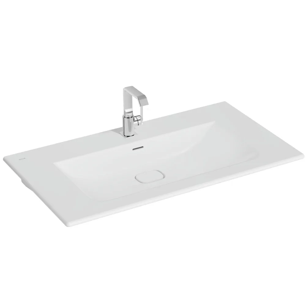 Vitra Metropole 100x53 Cm Mat Beyaz Etajerli Lavabo
