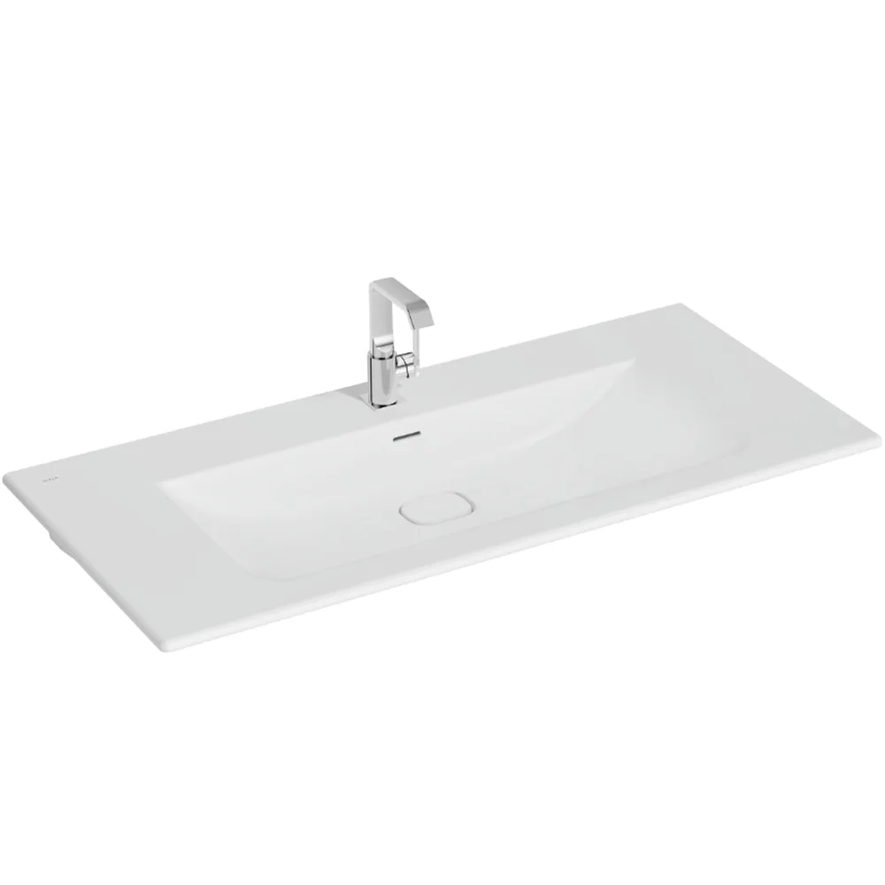 Vitra Metropole 120x53 Cm Mat Beyaz Etajerli Lavabo