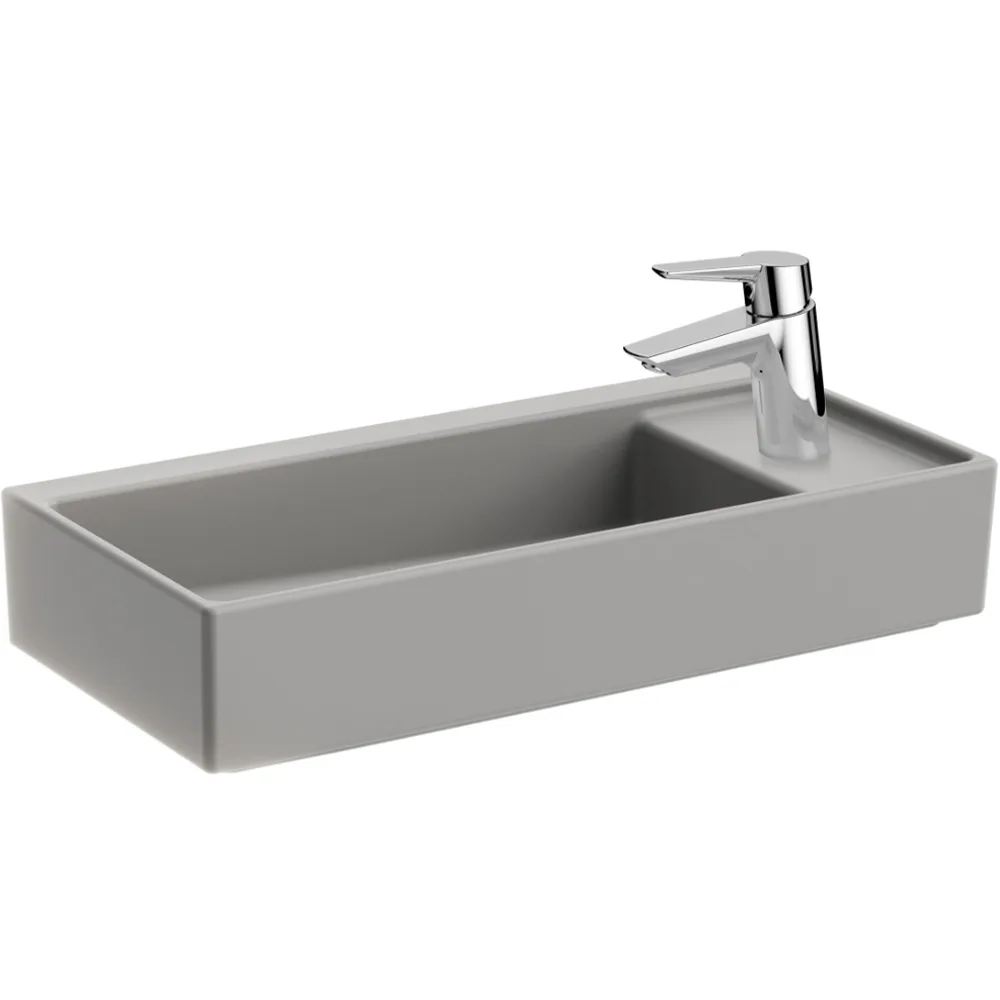 Vitra Archiplan 60x29 Cm Sağdan Mat Taş Gri Lavabo