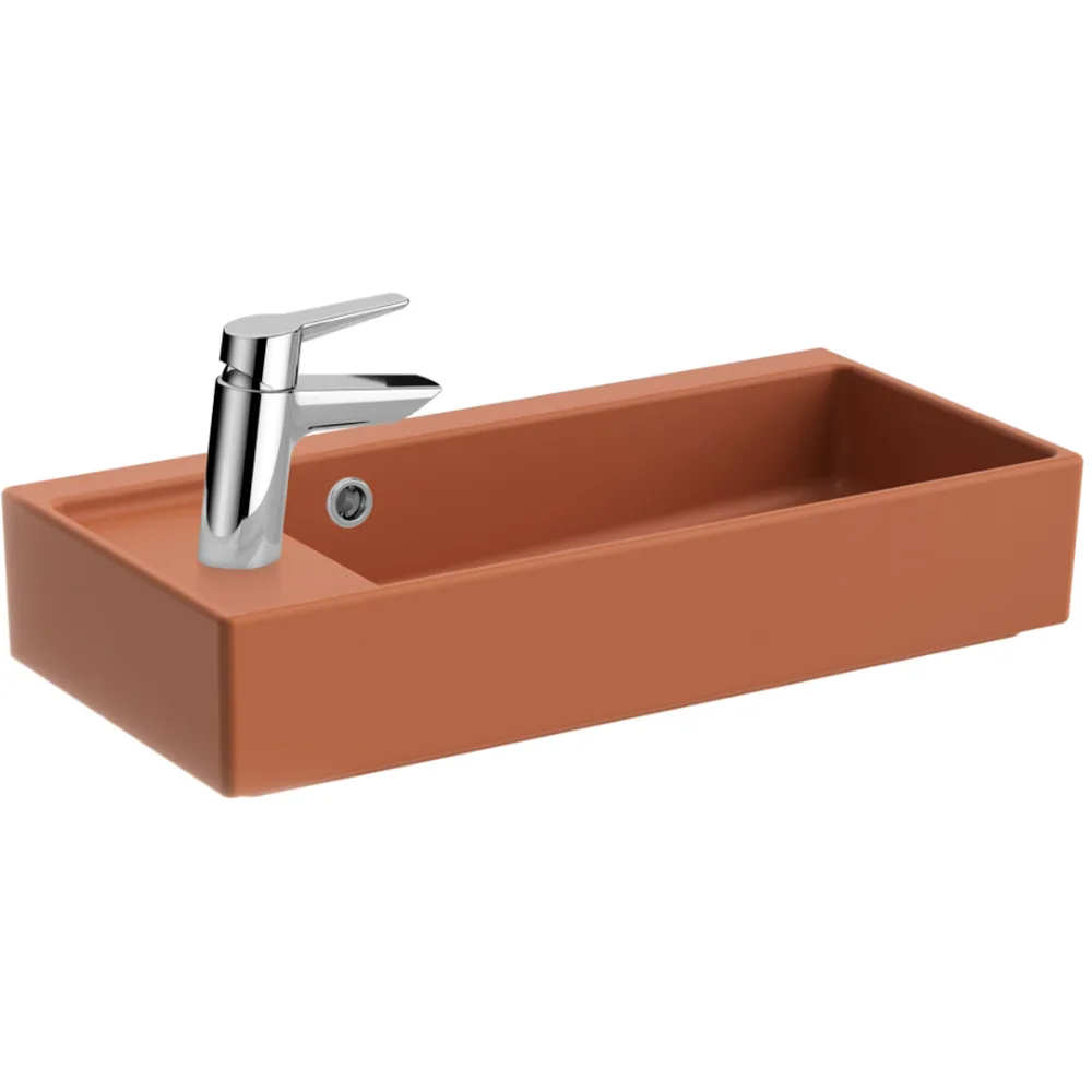 Vitra Archiplan 60x29 Cm Soldan Mat Terra Rosa Lavabo