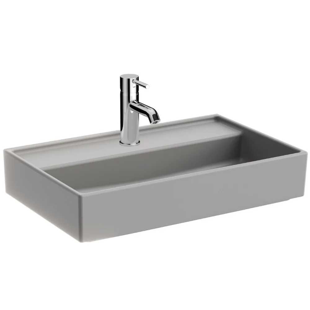 Vitra Archiplan 60x38 Cm Mat Taş Gri Lavabo