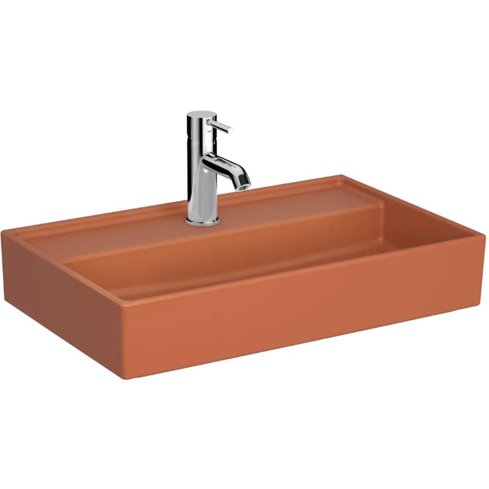 Vitra Archiplan 60x38 Cm Mat Terra Rosa Lavabo