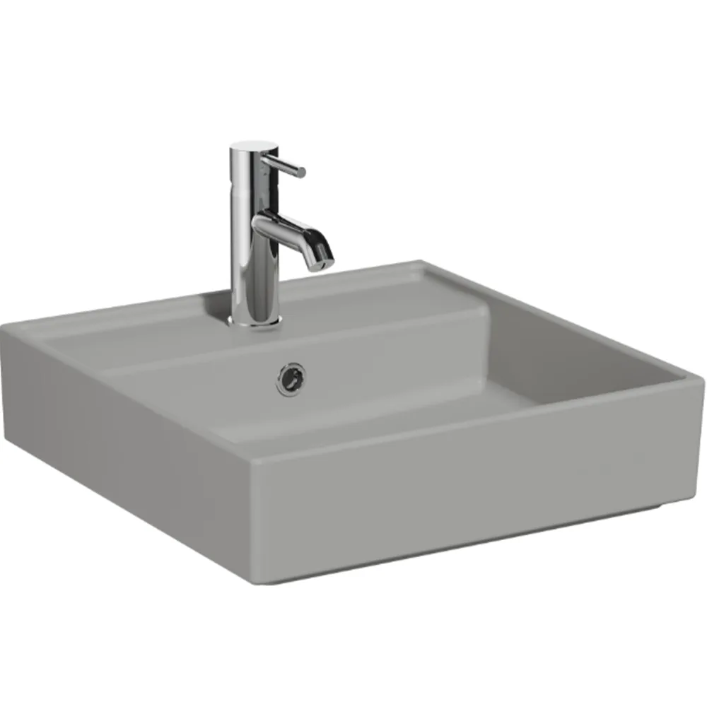 Vitra Archiplan 45x46 Cm Mat Taş Gri Lavabo