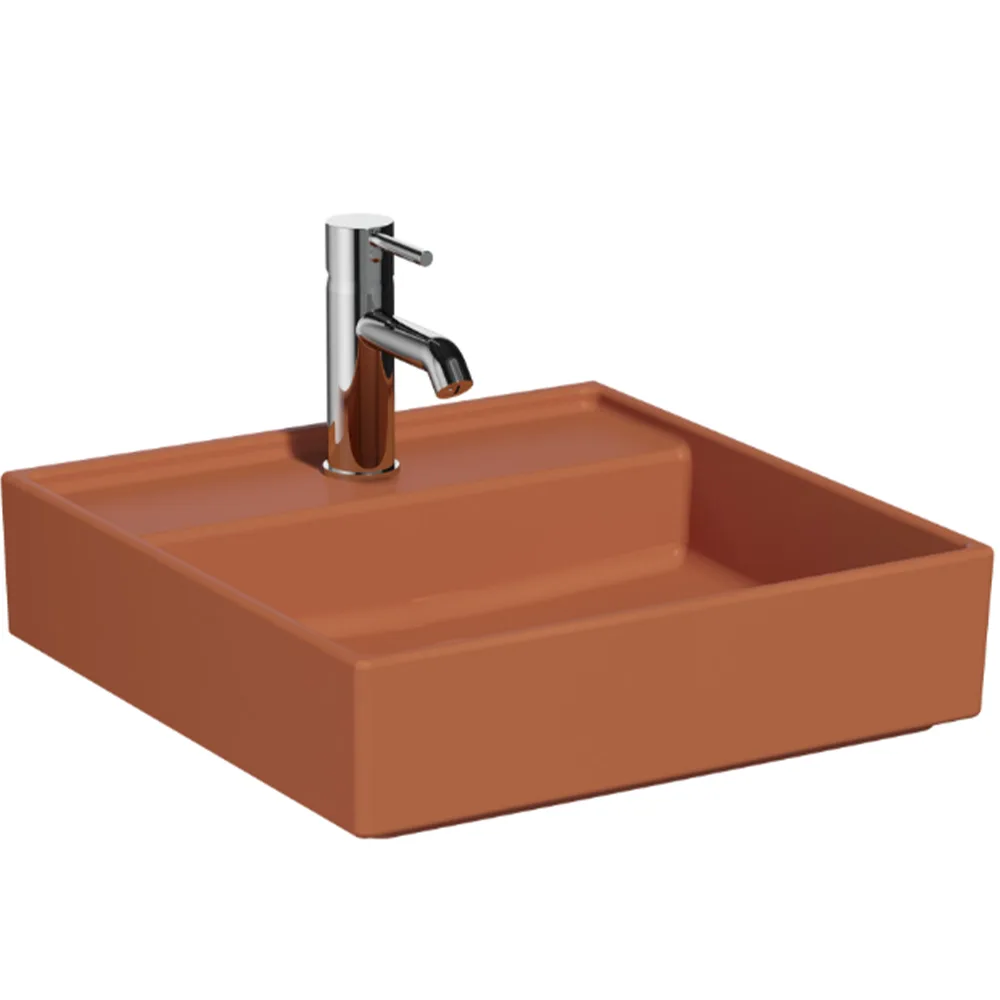 Vitra Archiplan 45x46 Cm Mat Terra Rosa Lavabo