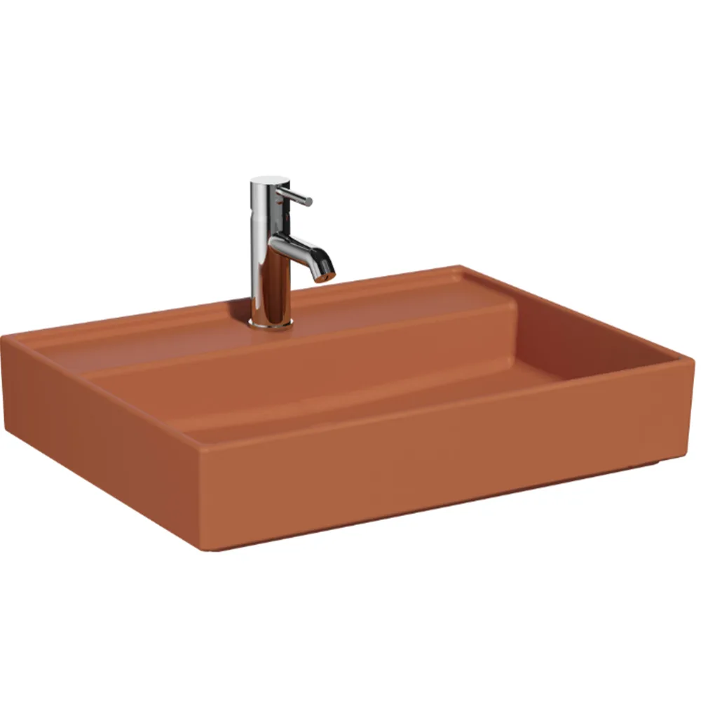 Vitra Archiplan 60x47 Cm Mat Terra Rosa Lavabo