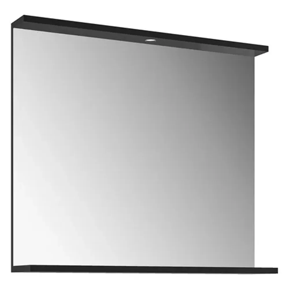 Kale Gris 80 Cm Siyah-Gri Aydınlatmalı Etajerli Ayna - 310300102801