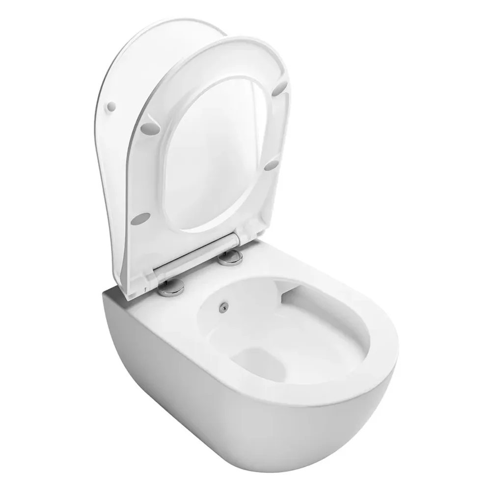 Kale Zero 2.0 Aqualis Kanalsız Asma Klozet + Ultra Slim Yavaş Kapanan Klozet Kapağı Seti - 310201100485