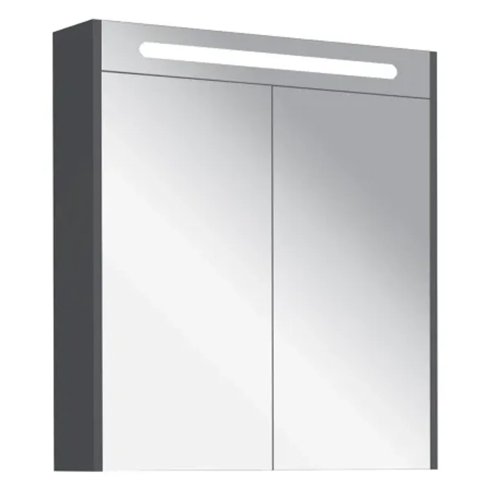 Kale Idea 2.0 65 Cm Parlak Antrasit LED Aydınlatmalı Ayna Dolabı - 310300102067
