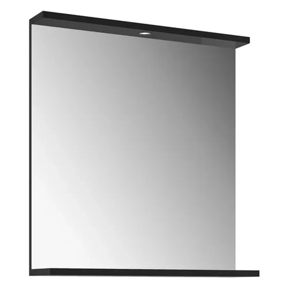 Kale Gris 65 Cm Siyah-Gri Aydınlatmalı Etajerli Ayna - 310300102800