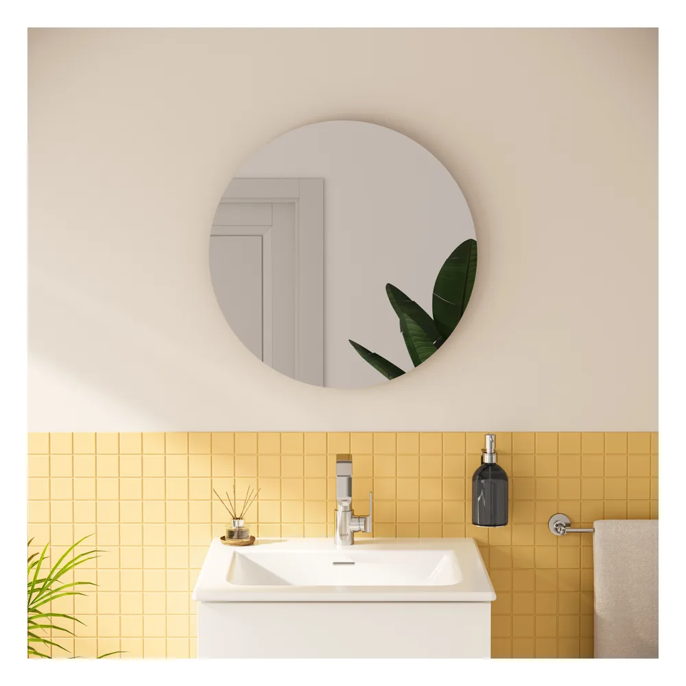 VitrA Prime Fırçalanmış Krom Yuvarlak Ayna 60 Cm Aydınlatmalı Sensörlü - 67041 2