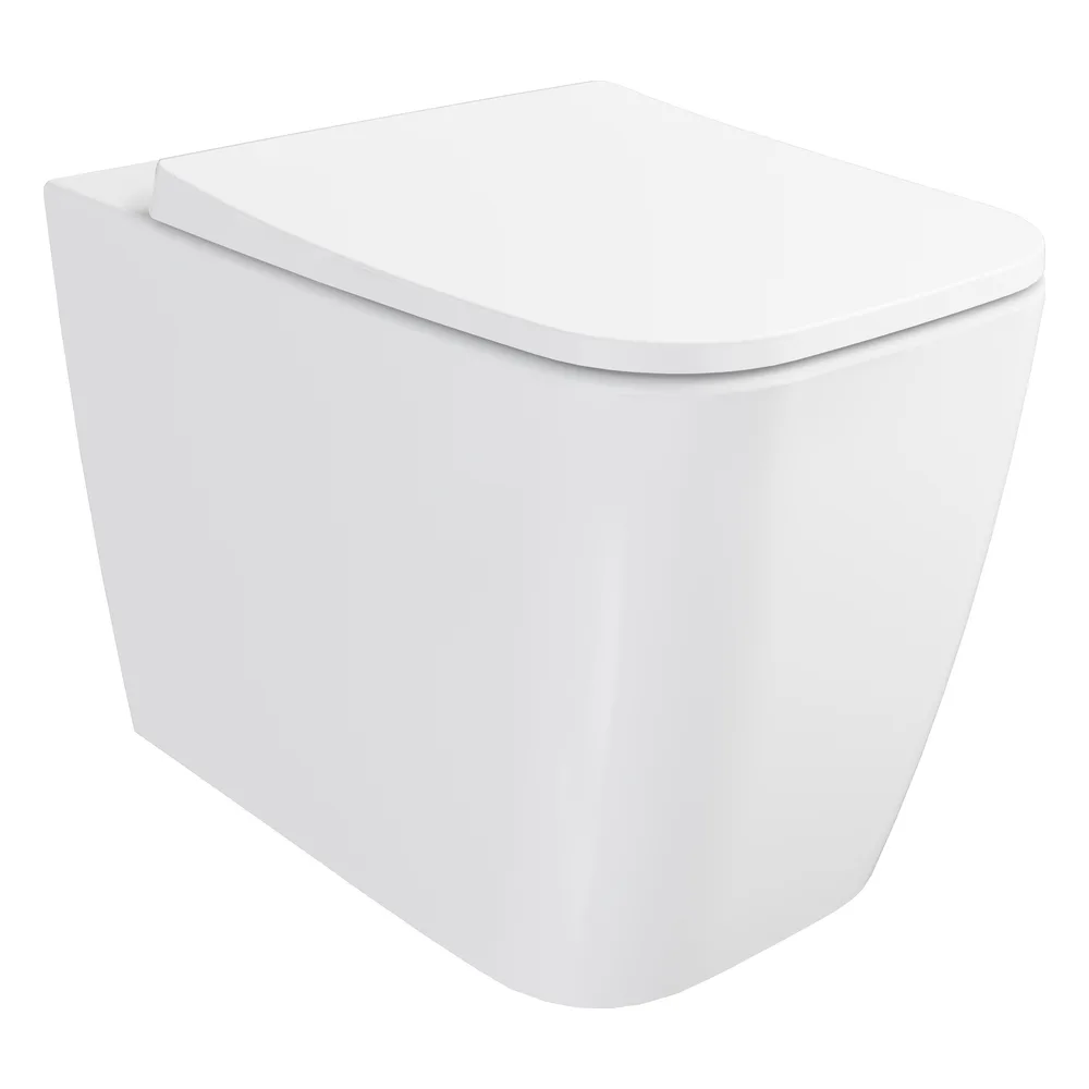 VitrA Metropole Square QuantumFlush Duvara Tam Dayalı 56 Cm Beyaz Yerden Klozet - 7907B403-0090