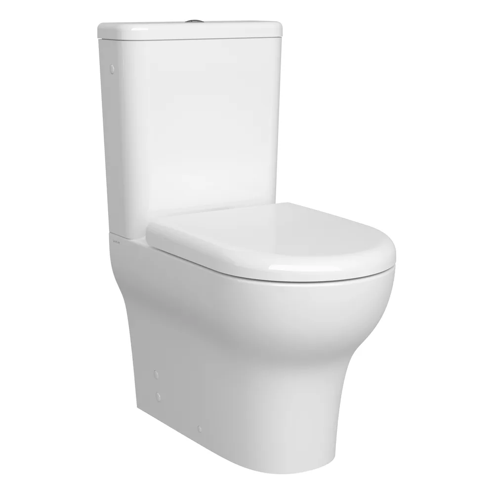 VitrA Zentrum SmoothFlush Duvara Tam Dayalı 61 Cm Beyaz Takım Klozet - 7783L003-0092