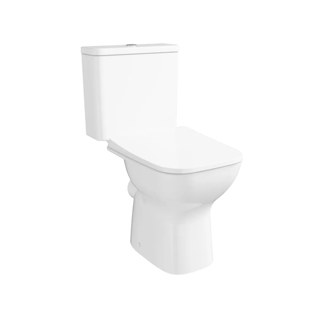 VitrA S20 Square SmoothFlush Arkası Açık 63 Cm Beyaz Takım Klozet - 7694L003-0088