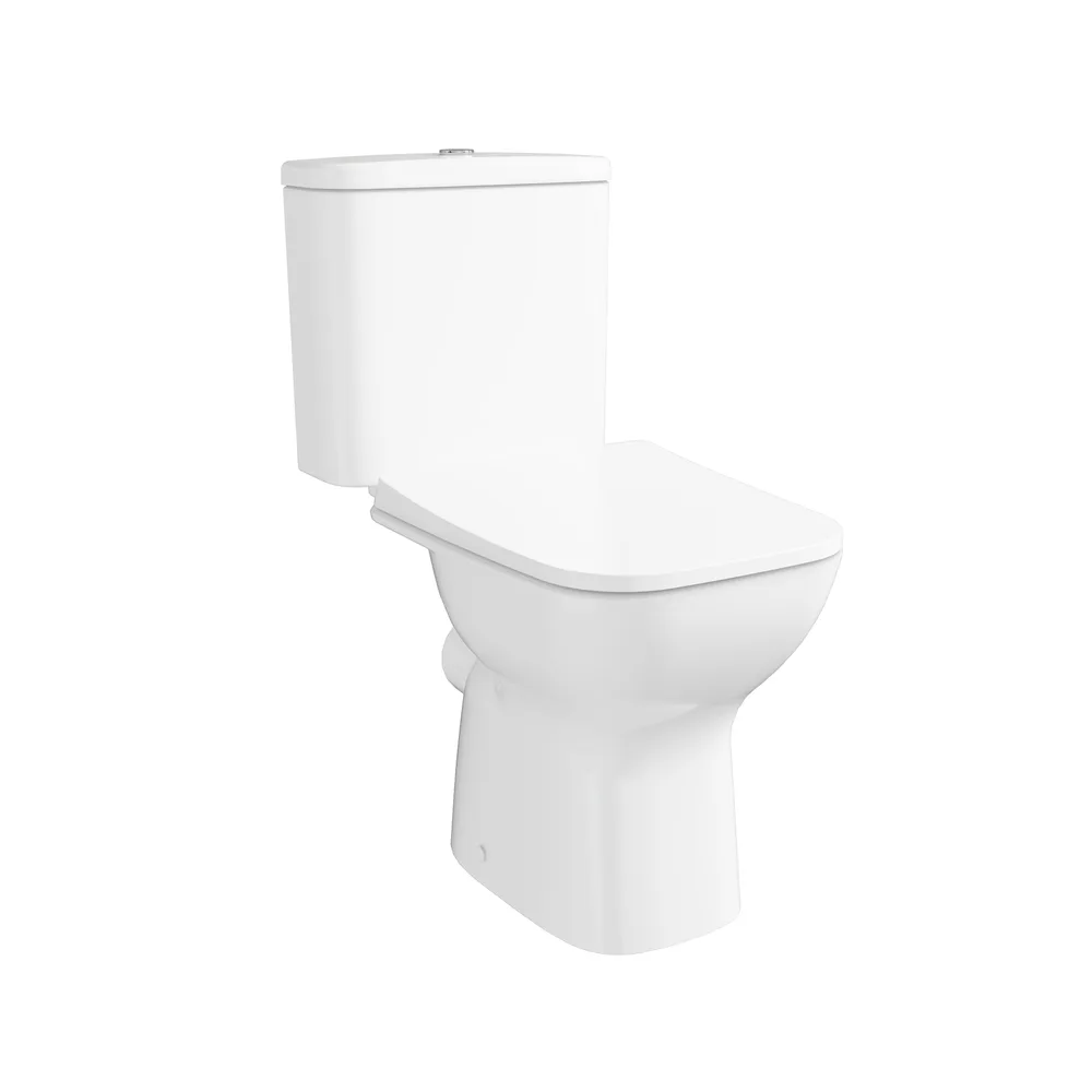 VitrA S20 Square SmoothFlush Arkası Açık 63 Cm Beyaz Takım Klozet - 7694L003-0088 2