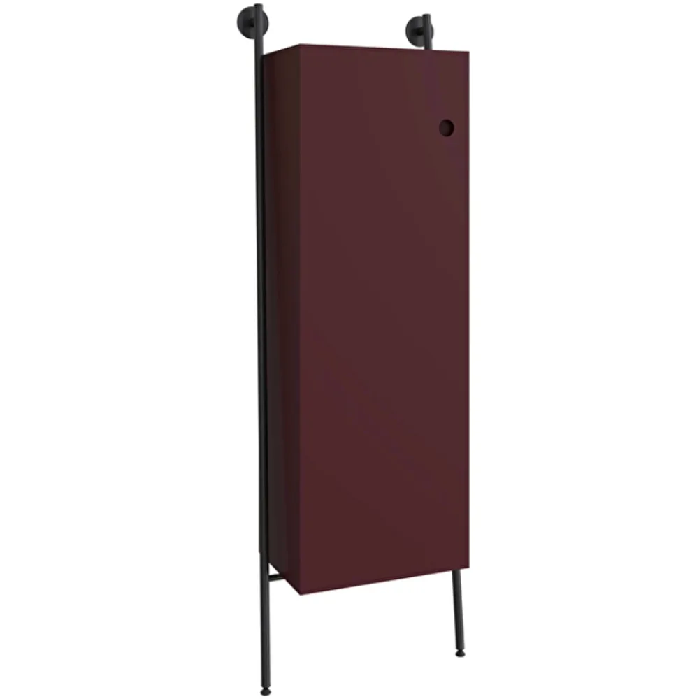 Vitra Plural 50 Cm Mat Bordo Boy Dolabı