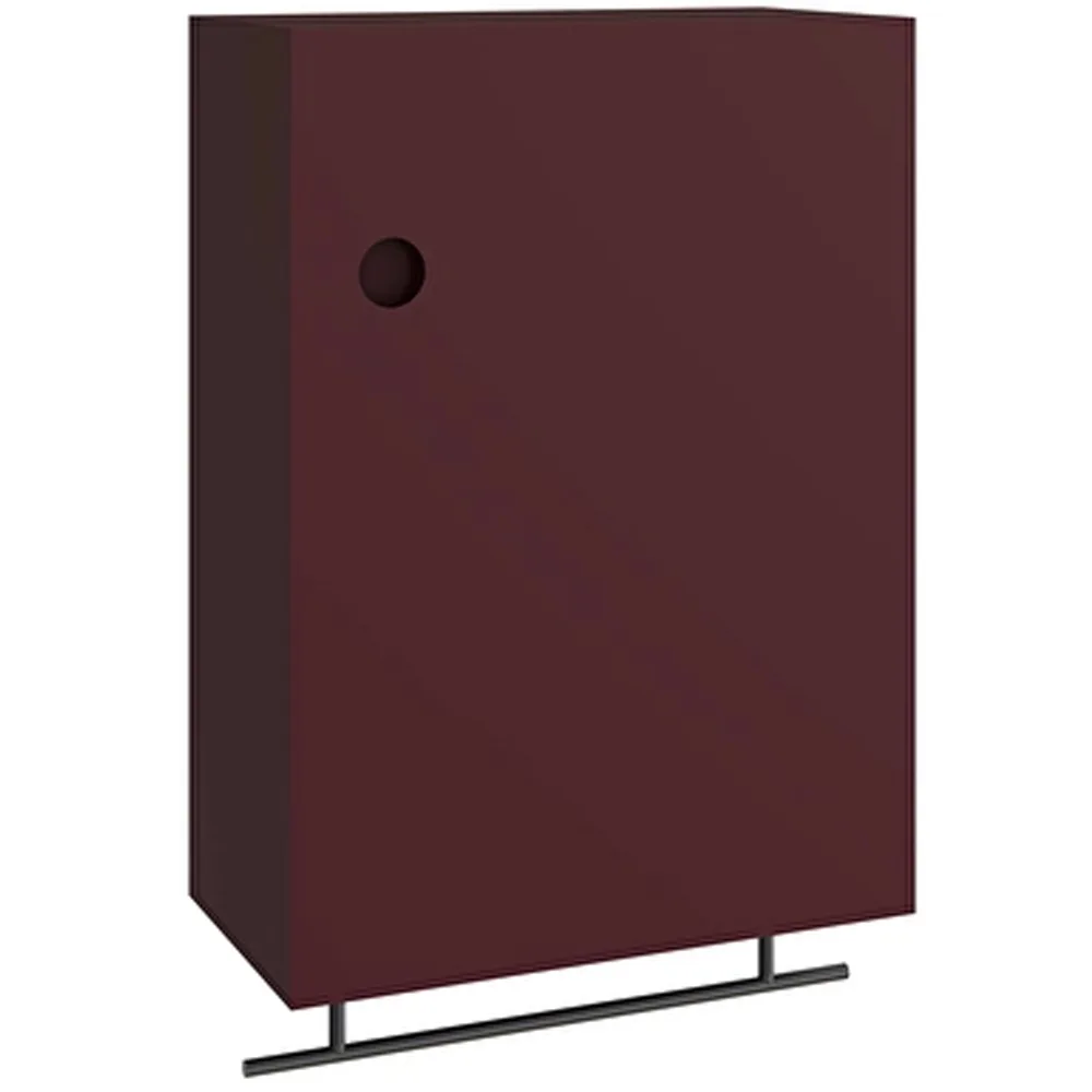 Vitra Plural 50 Cm Mat Bordo Yan Modül Dolap