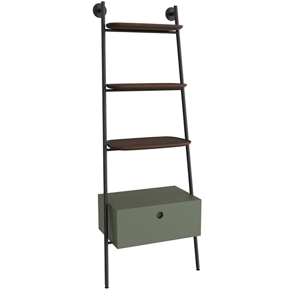 Vitra Plural 60 Cm Raflı Mat Yeşil Yan Modül Dolap