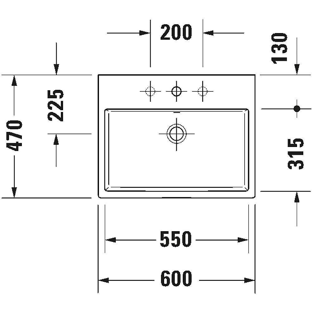 Duravit Vero Air 60 Cm Beyaz Parlak Lavabo - 2350600027 2