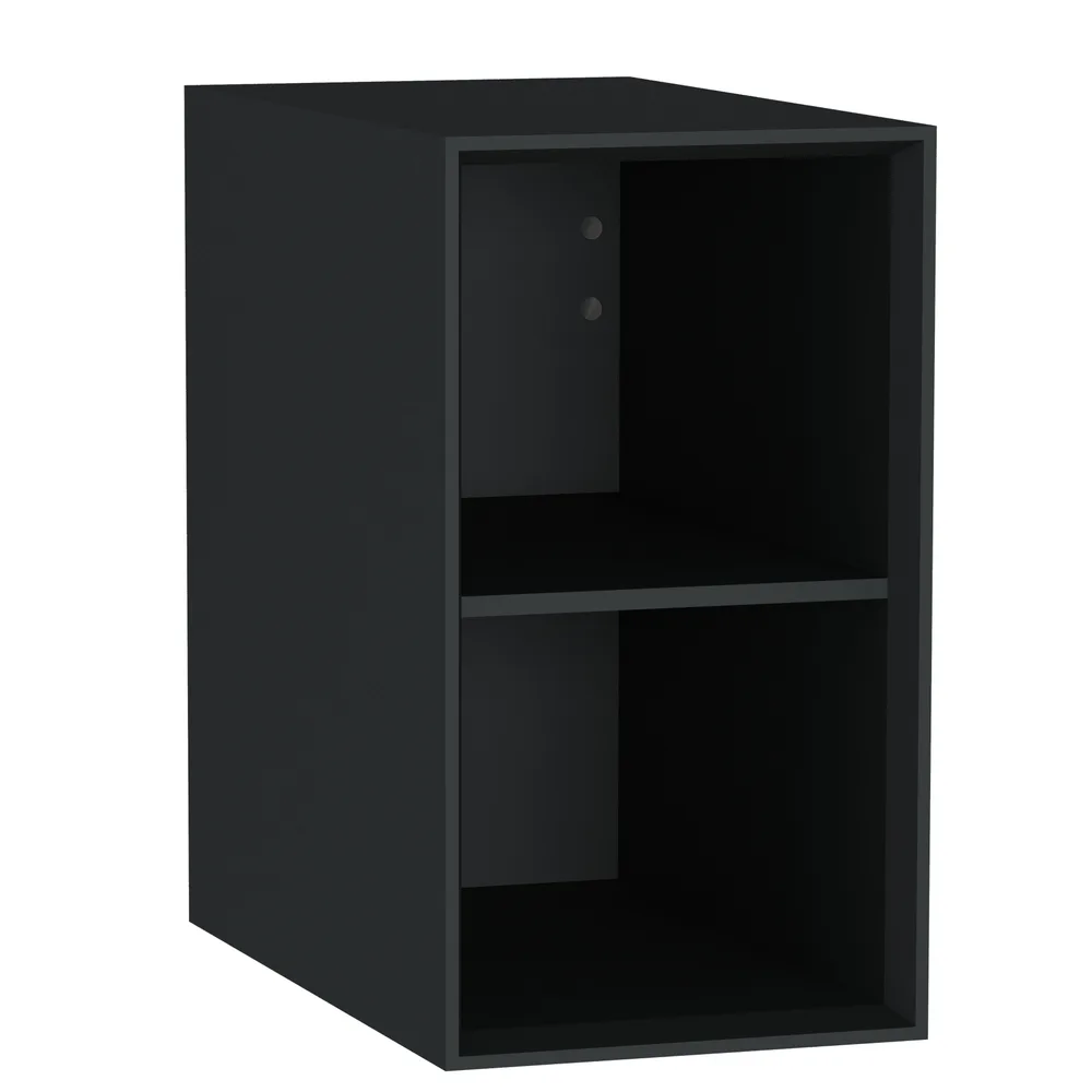 Vitra Frame 30 Cm Raflı Mat Siyah Yan Modül Dolap