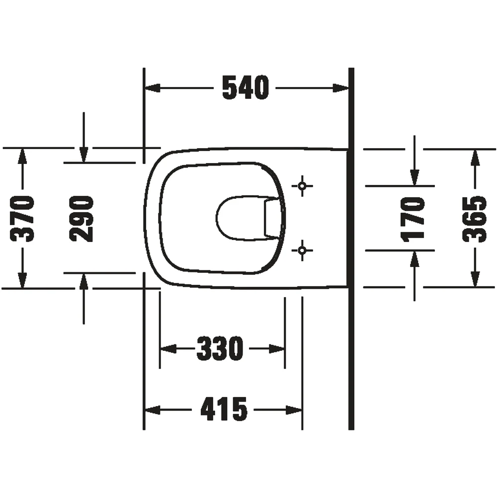 Duravit DuraStyle Rimless 37x54 Cm Beyaz Parlak Asma Klozet Takımı - 45383900A1 3