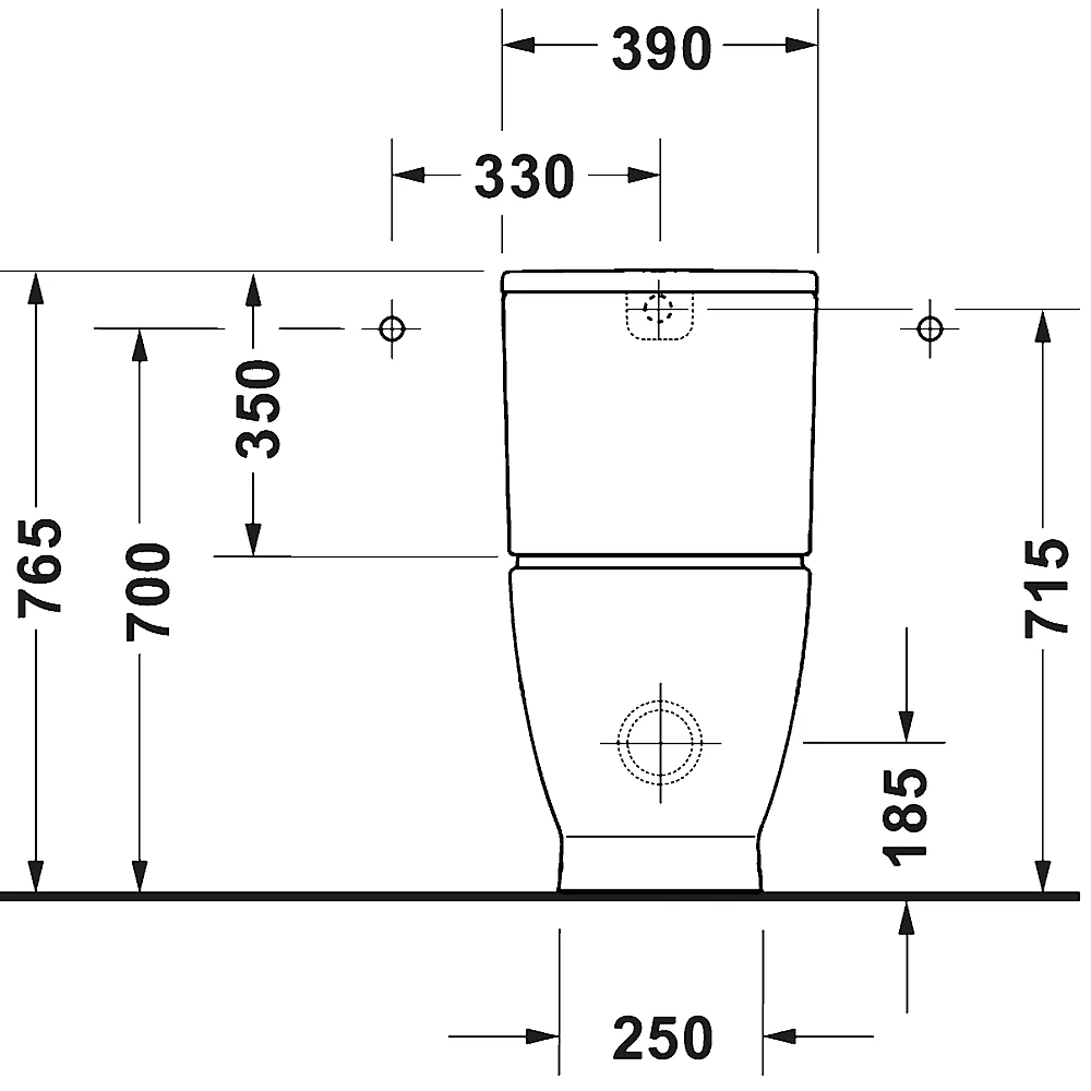 Duravit D-Code 60 Cm Beyaz Parlak Takım Klozet - 20600900002 2