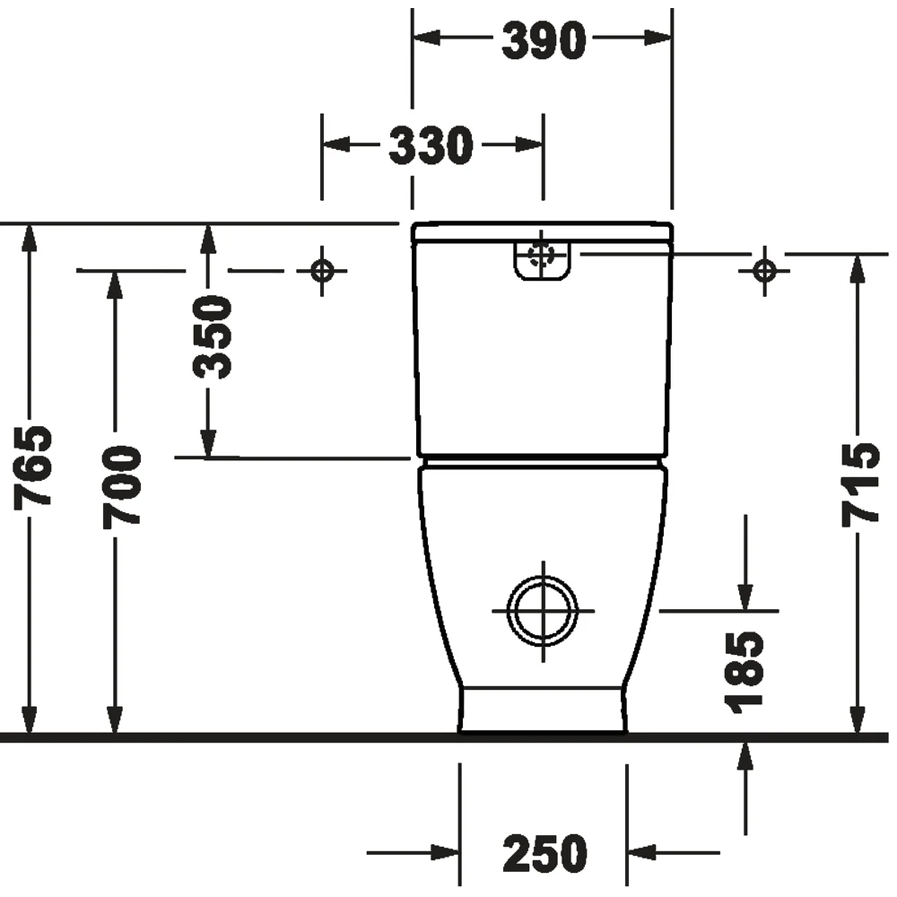 Duravit D-Code Rimless 37x60 Cm Beyaz Parlak Rezervuarsız Klozet - 20600900002 2