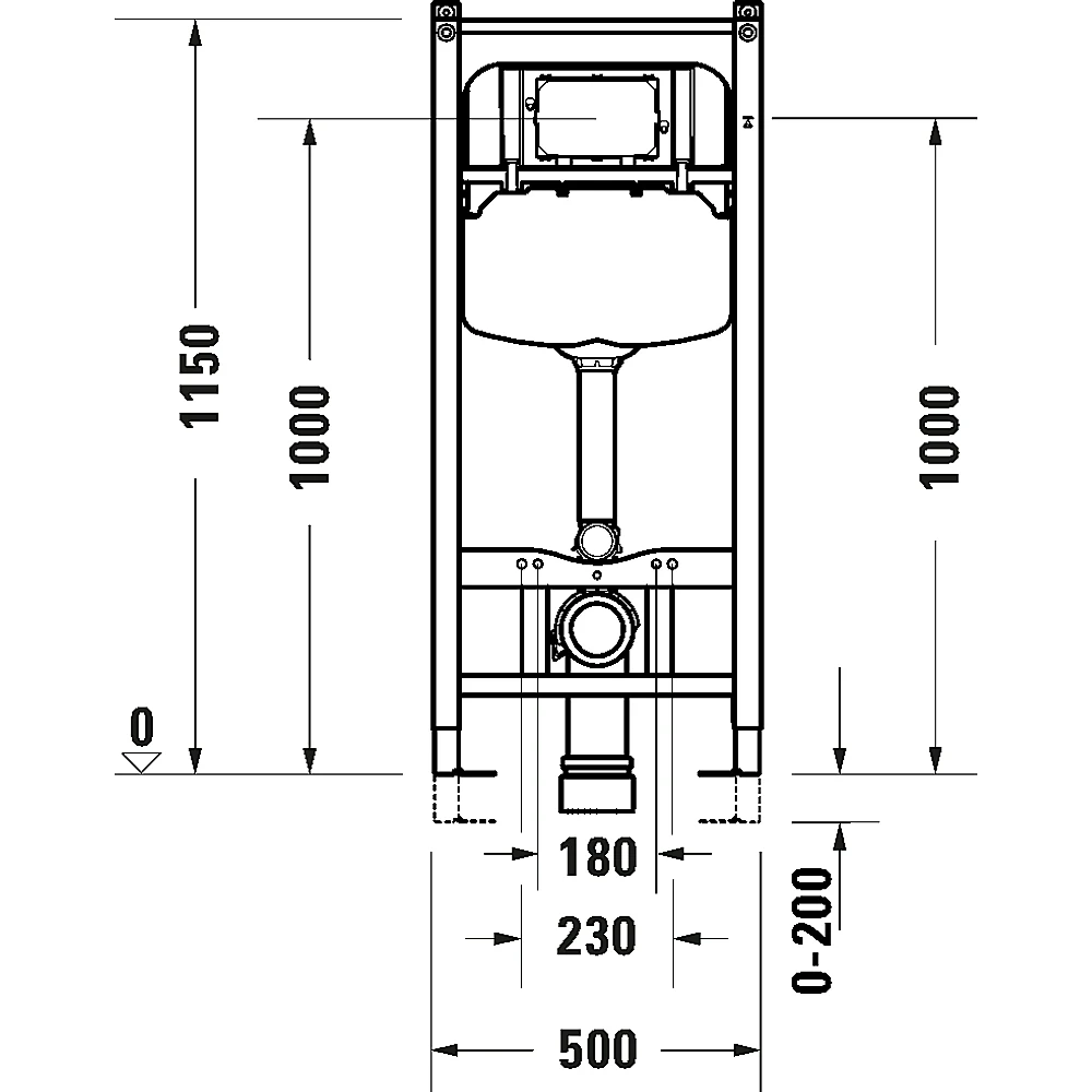 Duravit DuraSystem WC İçin Gömme Rezervuar Alçıpan Duvar - WD1029000000 2