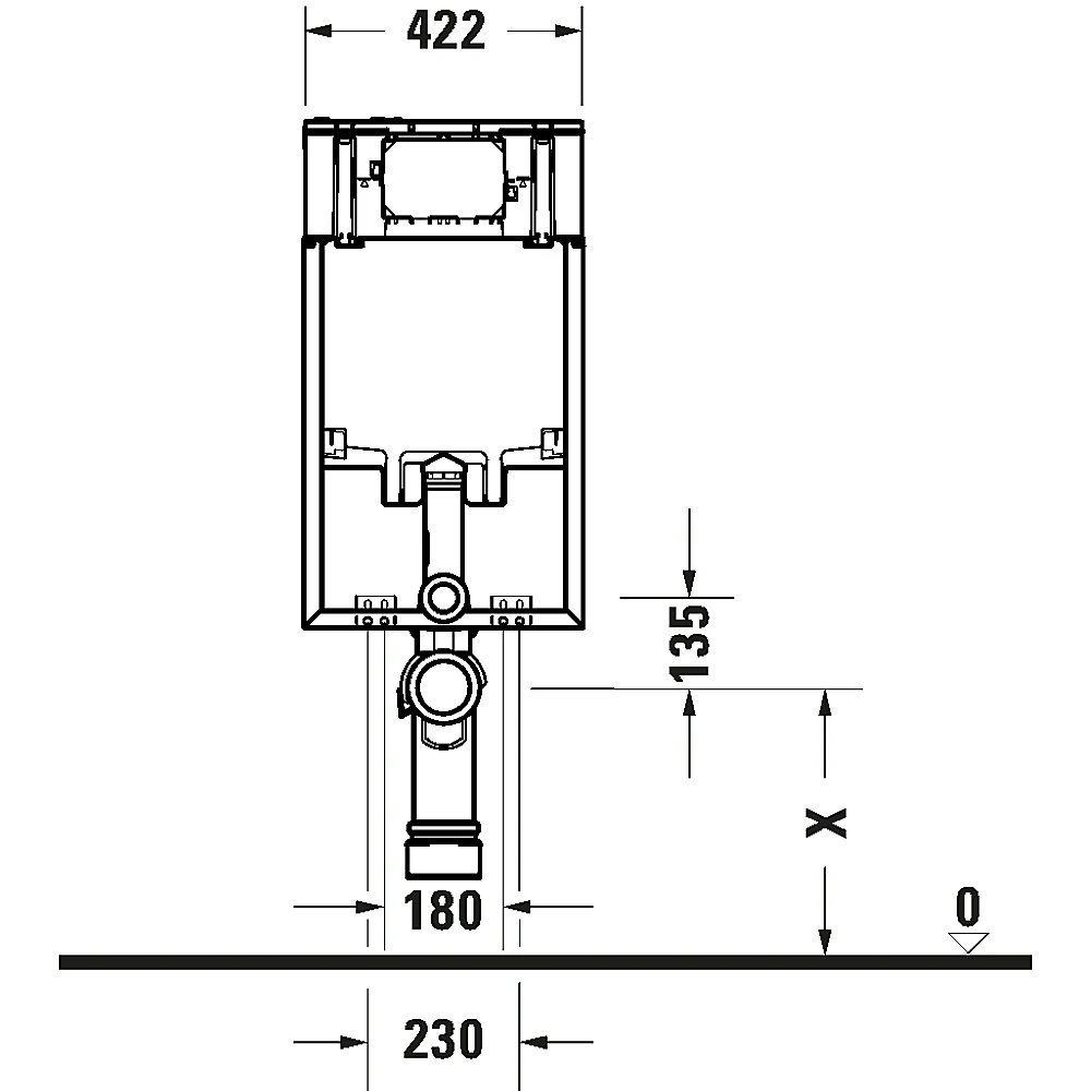 Duravit DuraSystem WC İçin Gömme Rezervuar Tuğla Duvar - WD1030000000 2