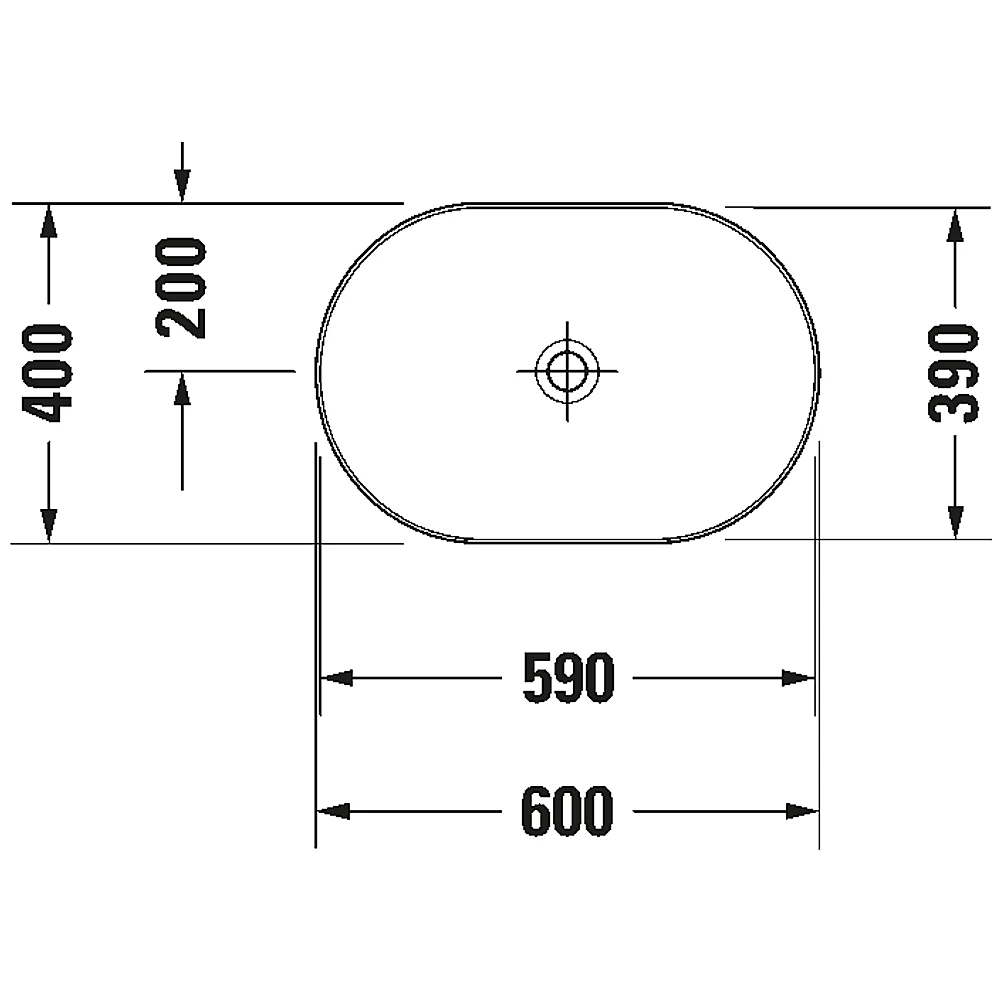 Duravit Luv 60 Cm Beyaz Parlak Çanak Lavabo - 0379600000 2