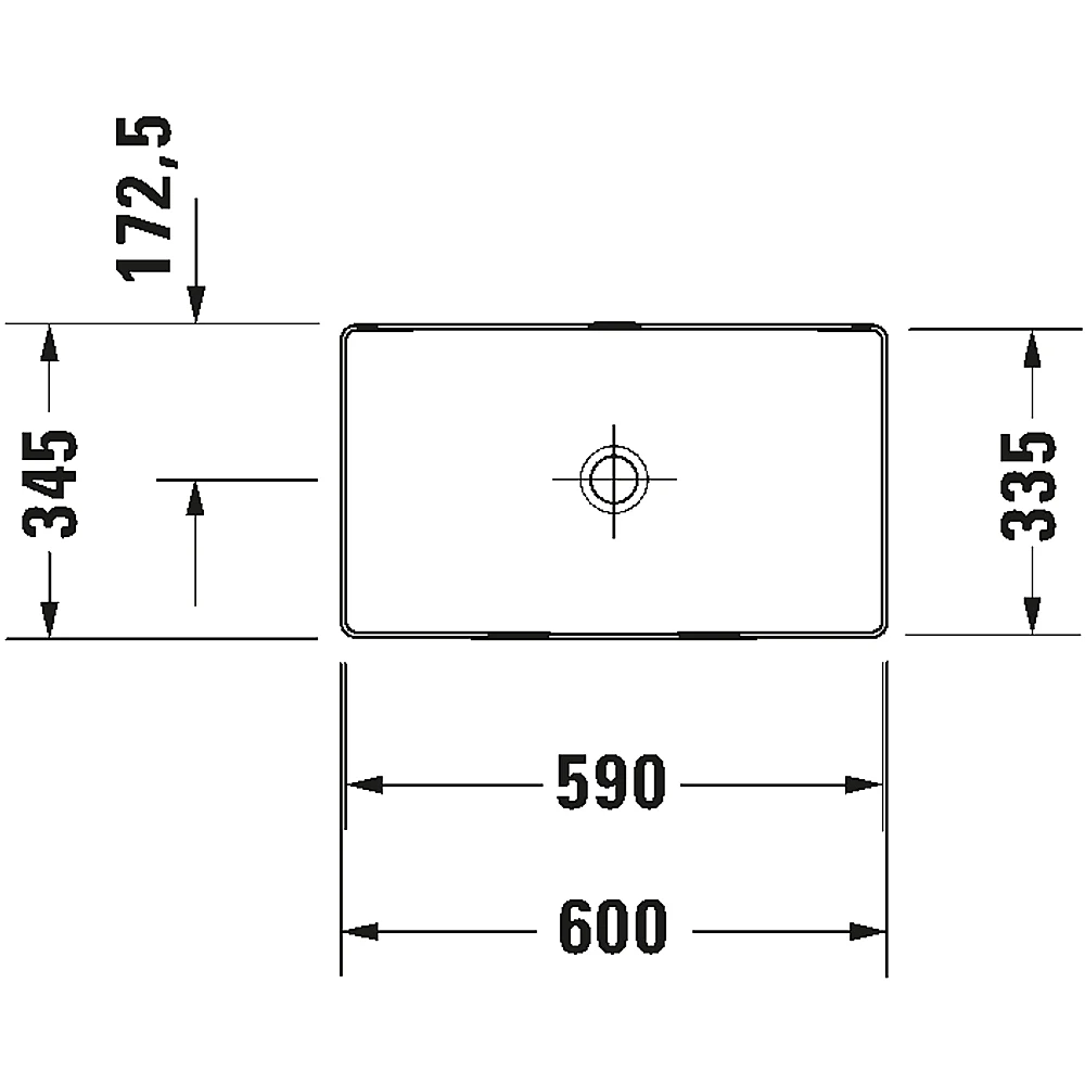 Duravit DuraSquare 60 Cm Beyaz Parlak Çanak Lavabo - 2355600000 2
