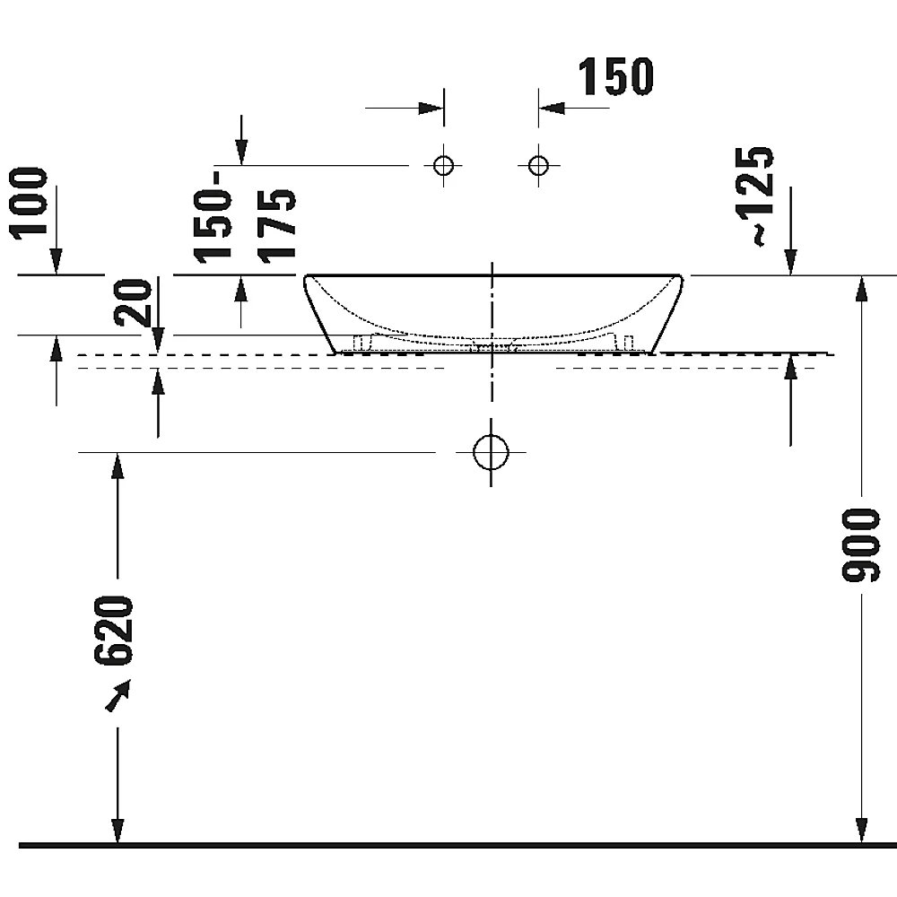 Duravit D-Neo 60 Cm Beyaz Parlak Çanak Lavabo - 2397600070 2