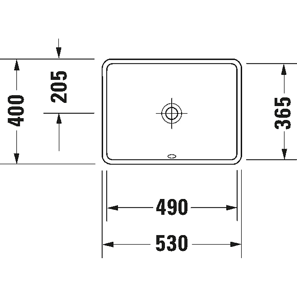Duravit Starck 3 53 Cm Beyaz Parlak Tezgah Altı Lavabo - 0305490000 2