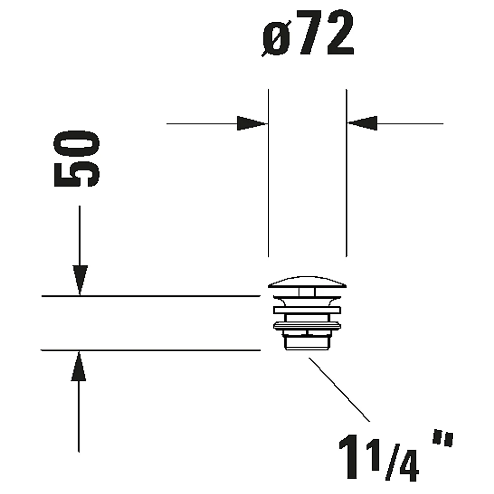 Duravit Cross-series Sifon Kapağı - 0050241000 2