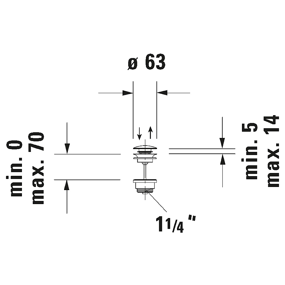 Duravit Cross-series Push-open Sifon - 0050521000 2